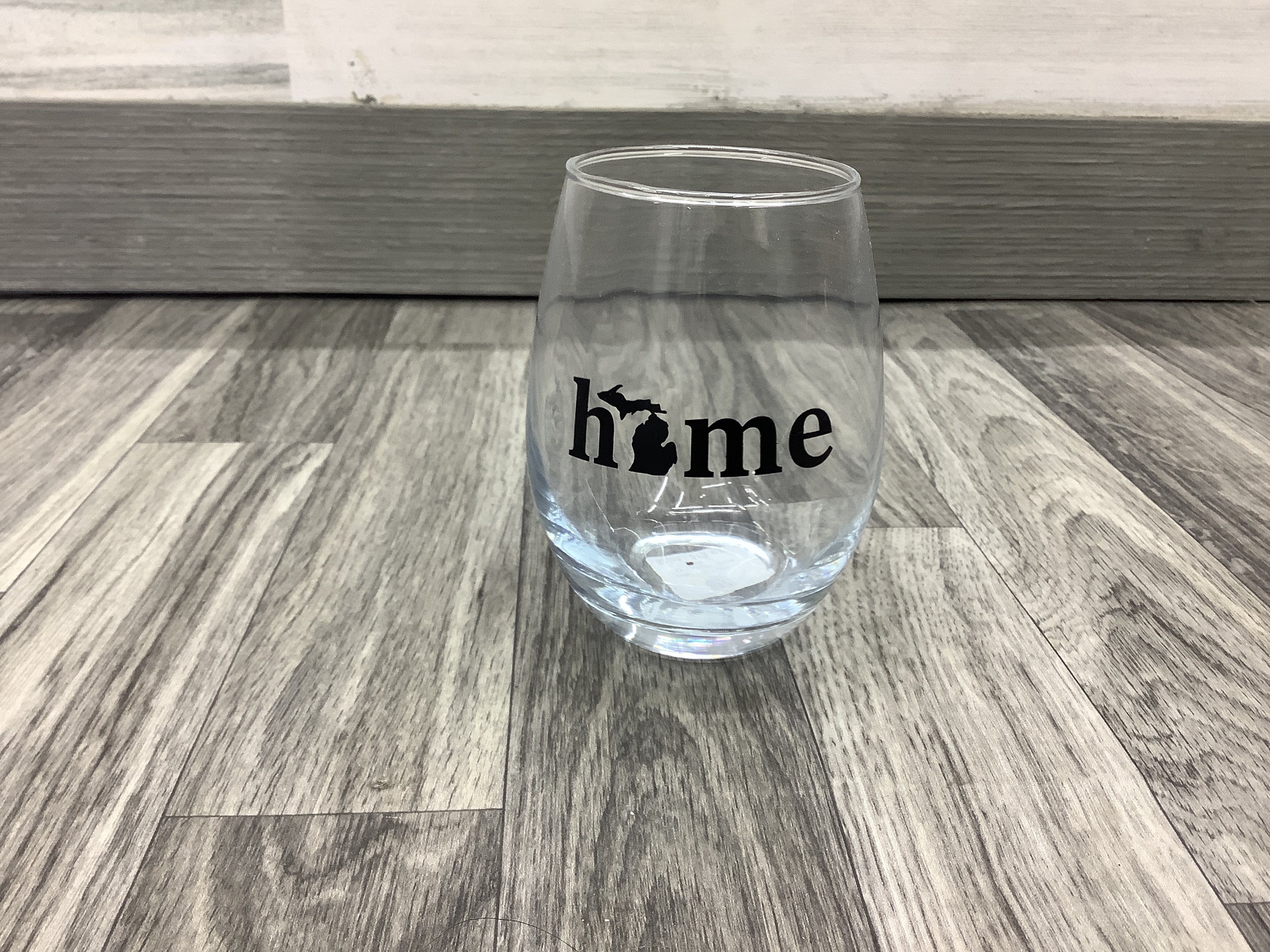 "Home - Michigan - 15Oz Stemless Wine  Glass