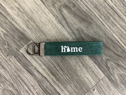 Heather Green Cloth Fob Keychain