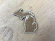 Map - Michigan - Wooden Magnet