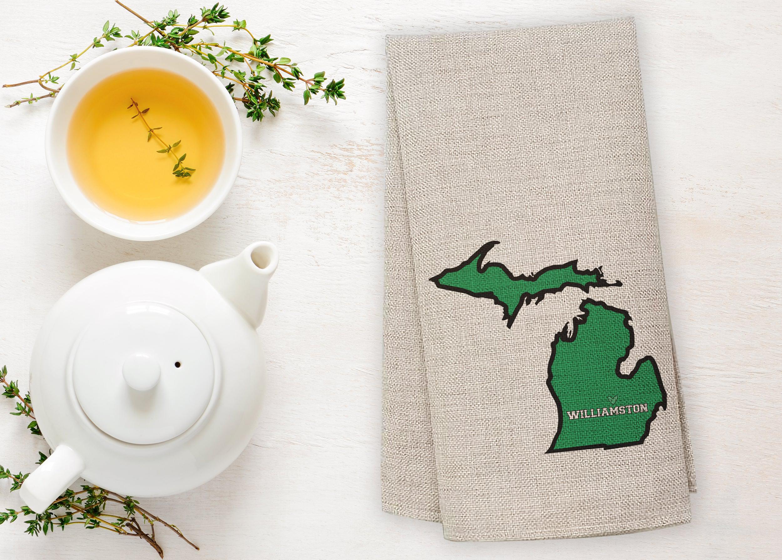 Heart Williamston - Michigan - Tea Towel