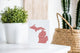 Michigan Hearts Greeting Card