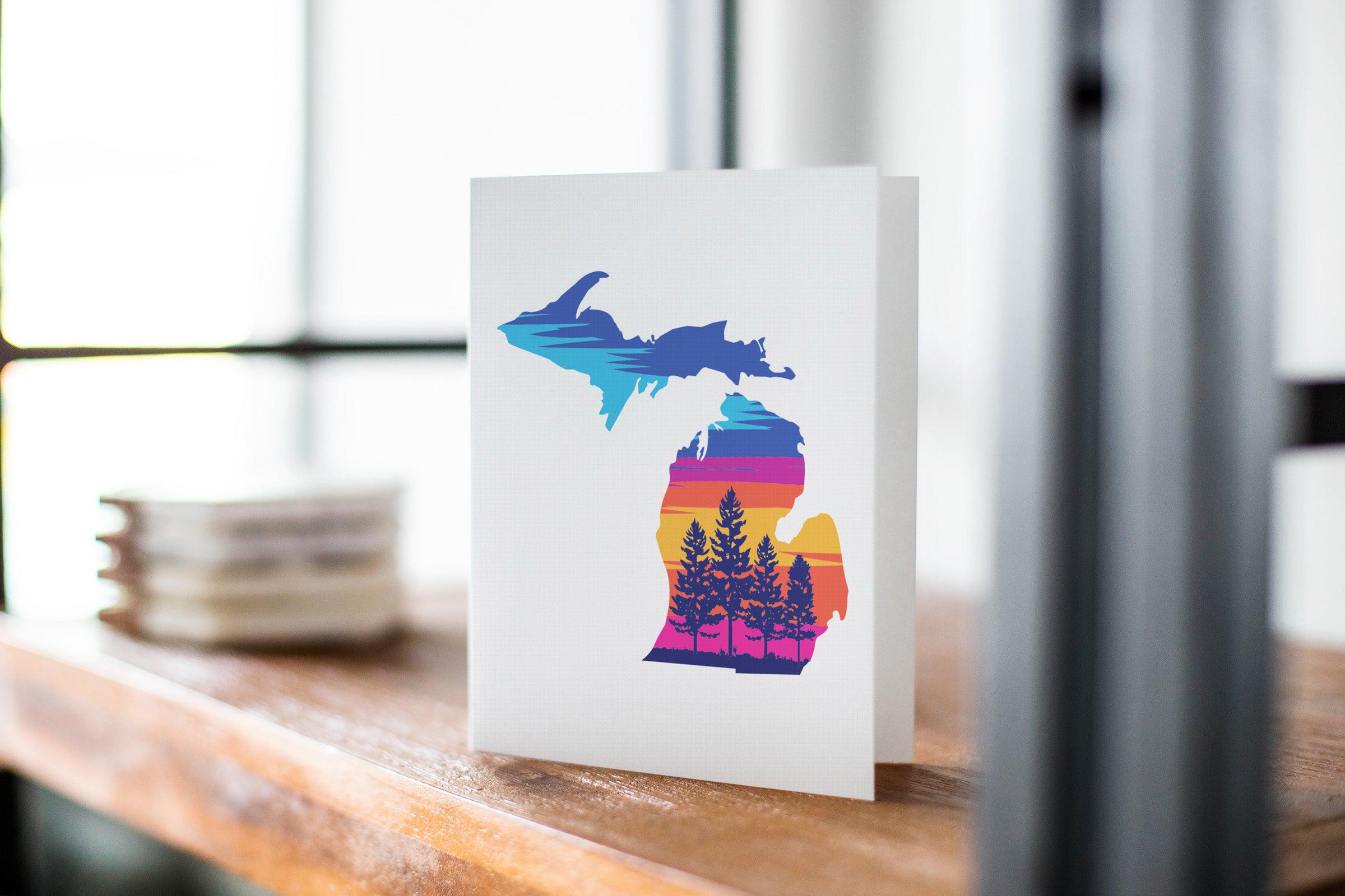 Michigan Sunset Two Greeting Card