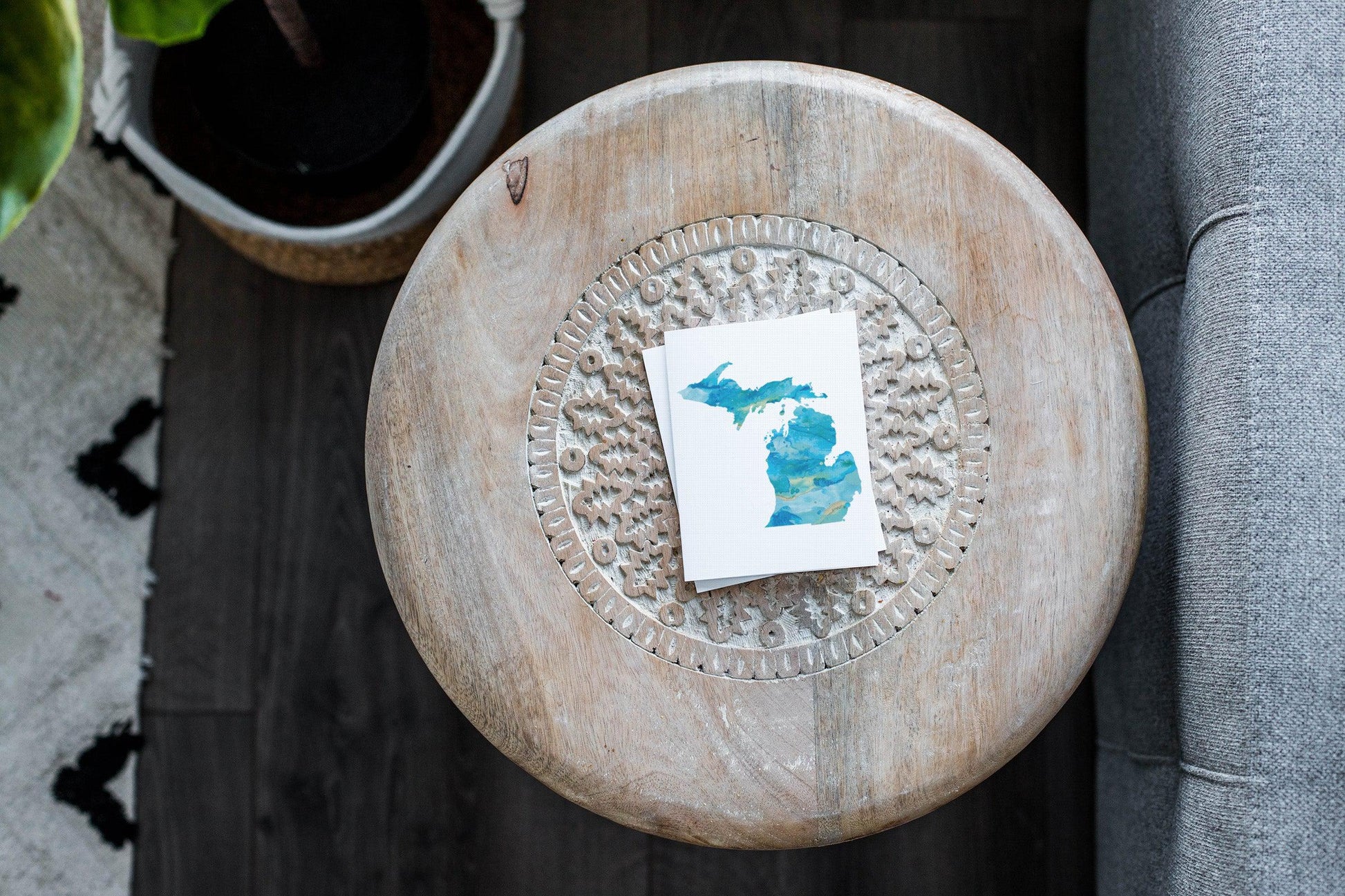 Michigan Watercolor Greeting Card