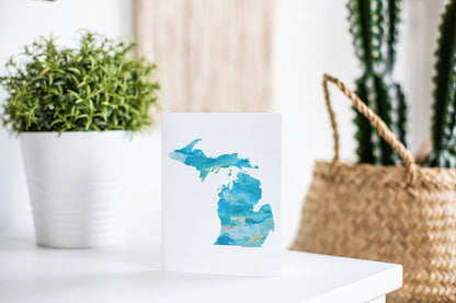 Michigan Watercolor Greeting Card