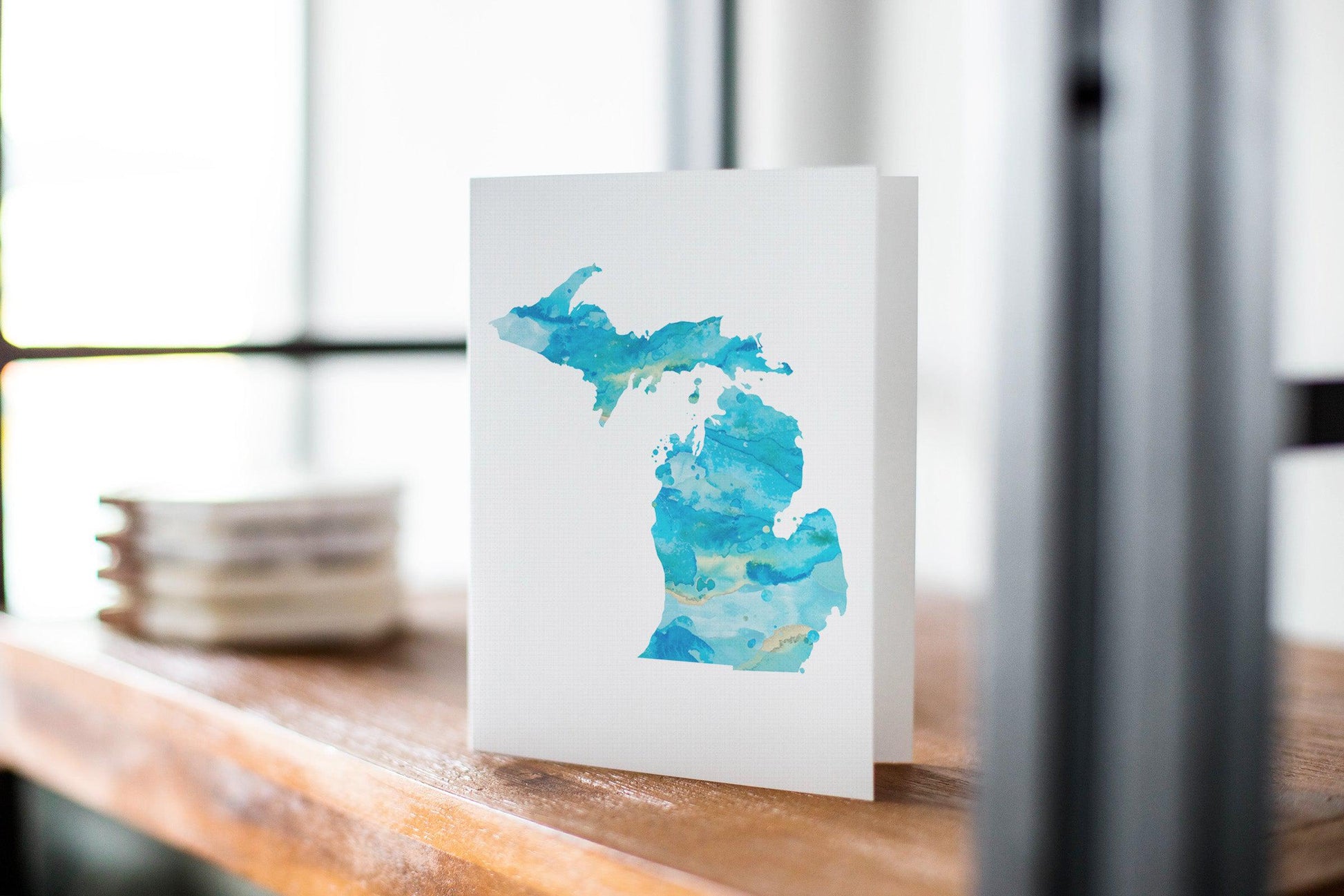 Michigan Watercolor Greeting Card