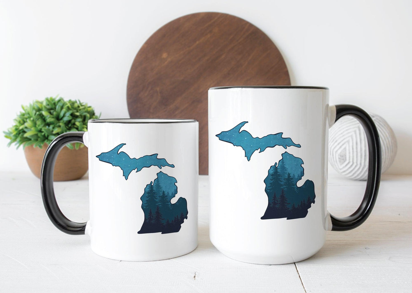 Night Pines - Michigan - Mug