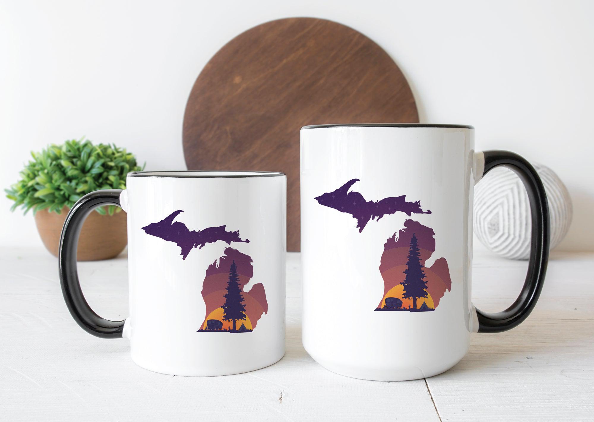Sunrise Camper Michigan Mug