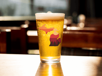 Sunset Michigan 16oz Full Color Pint Glass