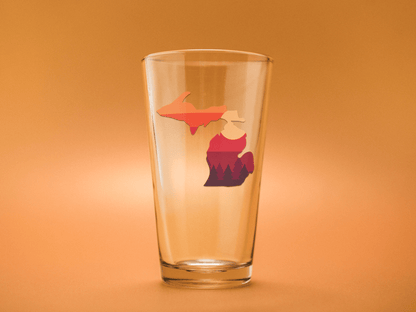 Sunset Michigan 16oz Full Color Pint Glass