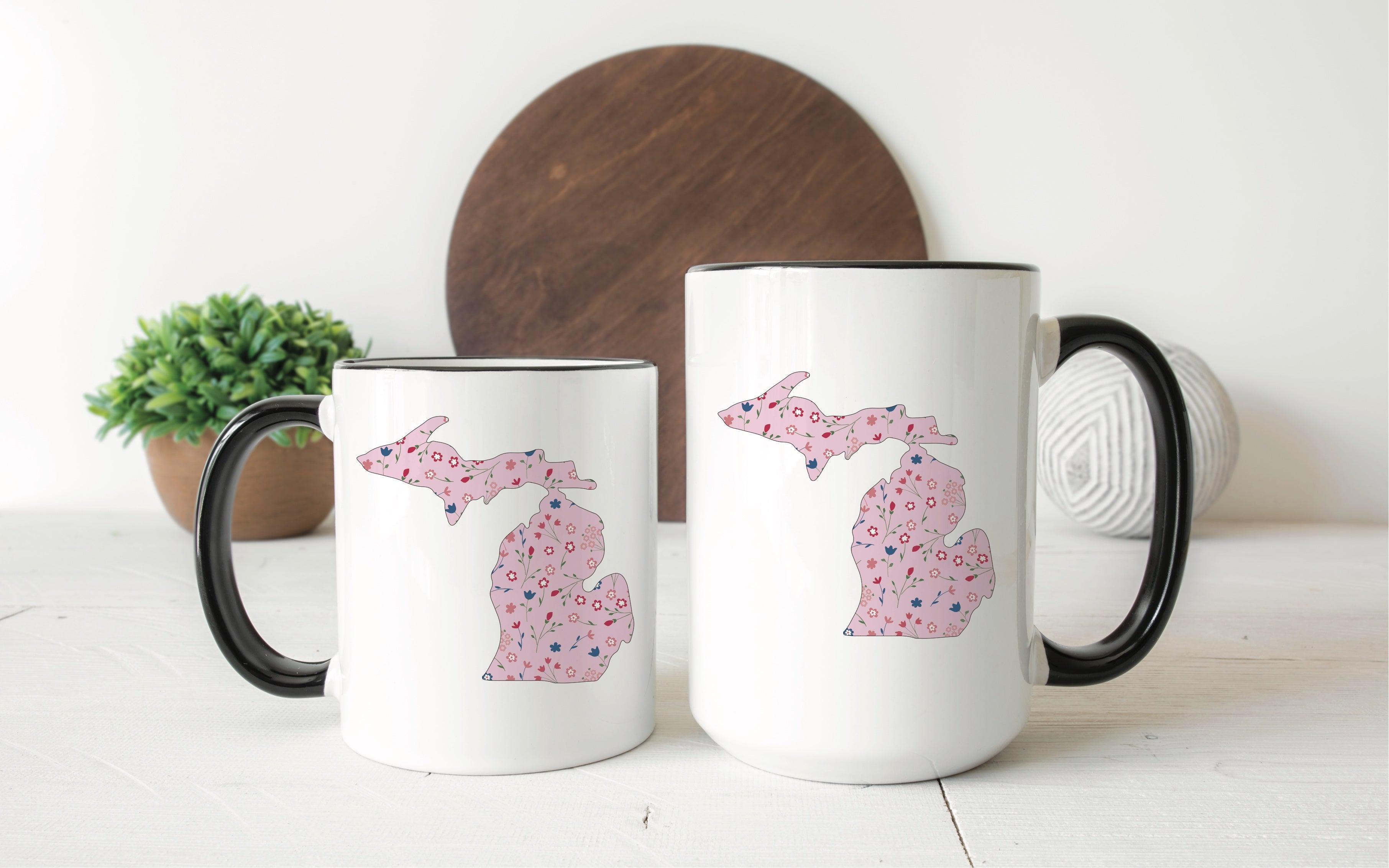 Wildflower -Pink - Michigan Mug